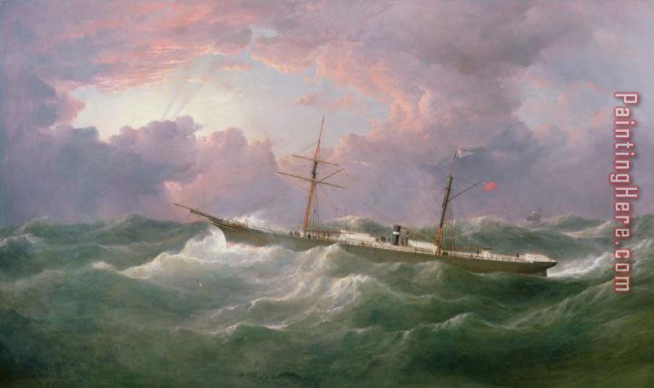 Samuel Walters Portrait of the lsis a Steam and Sail Ship